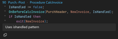 Prism for AL: Code fragment