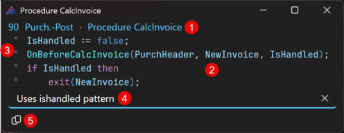 Prism for AL: Code fragment