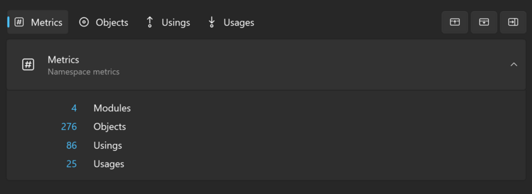 Prism for AL namespace metrics