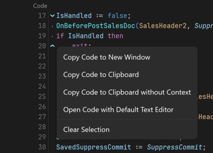 Prism for AL code line selection