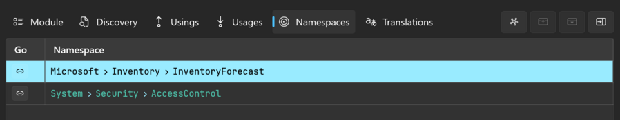 Prism for AL: Module namespaces