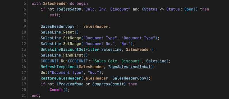 Prism for AL semantic code colouring