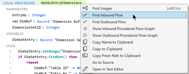 Prism for AL: Invoke Find Inbound Flow