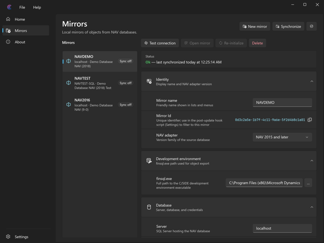 Prism for C/AL can mirror code on a server