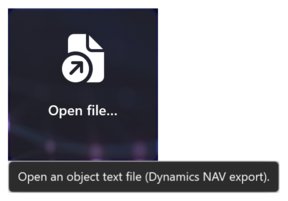 Prism for C/AL: Open file